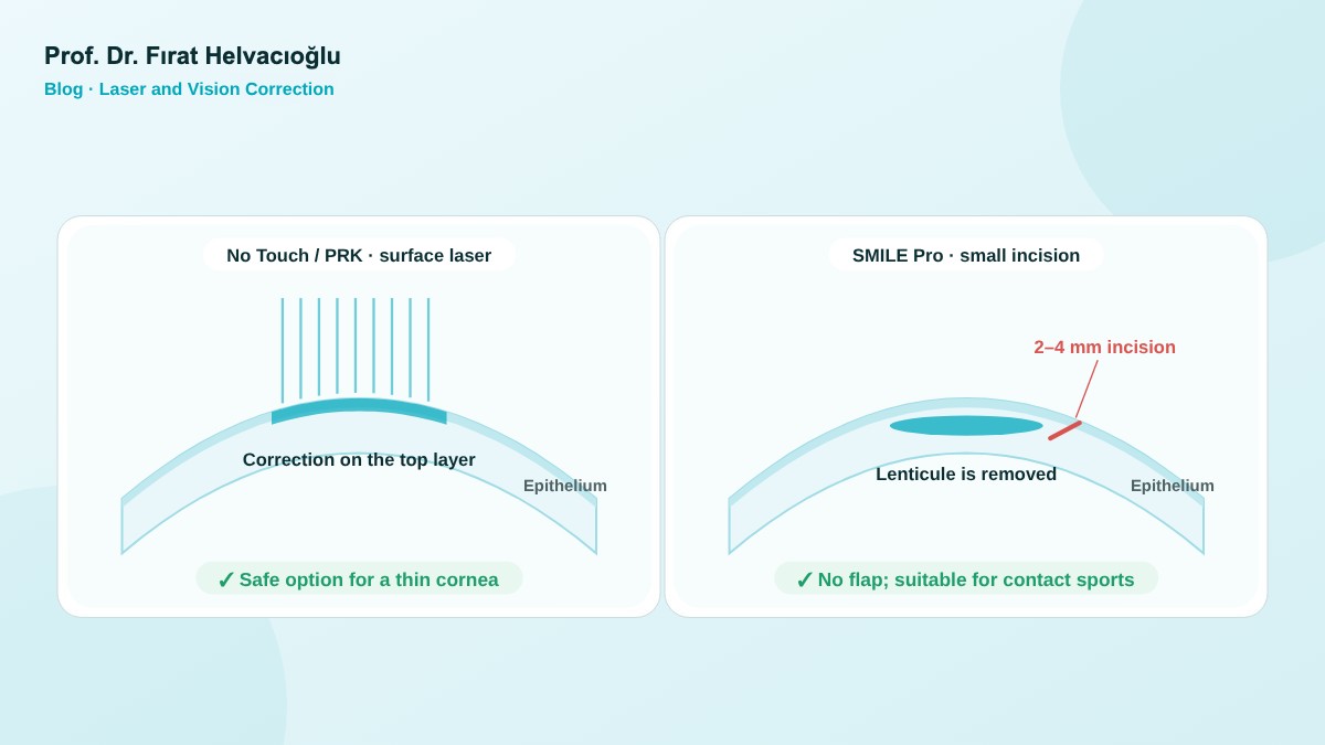 Straturile corneei tratate prin laser de suprafață și SMILE Pro – Prof. Dr. Fırat Helvacıoğlu