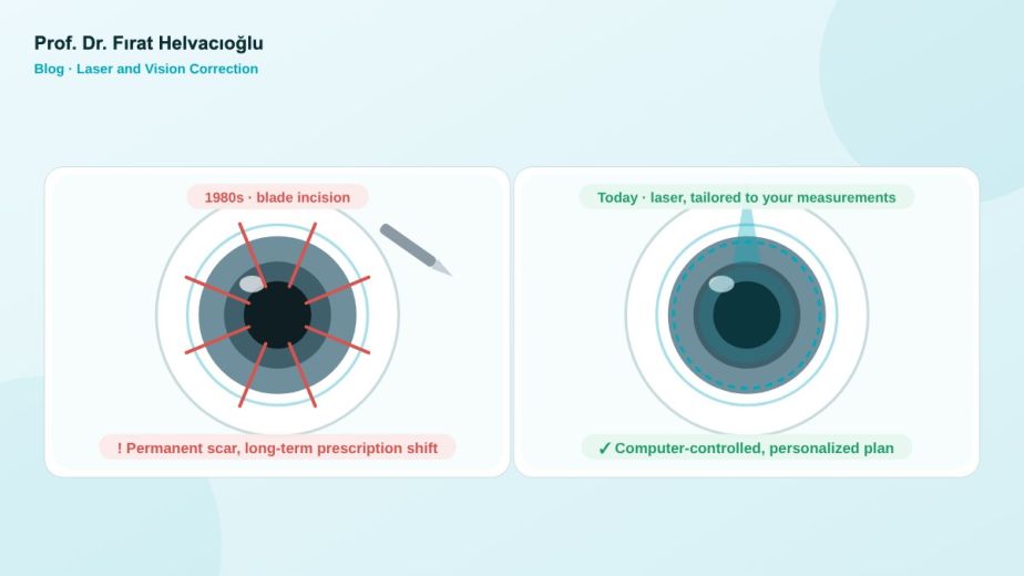 Augenlasern: Radiale Keratotomie im Vergleich mit den heutigen Laserverfahren – Prof. Dr. Fırat Helvacıoğlu